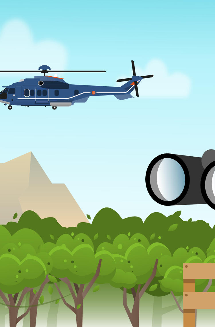 Helicopter banner AFDS